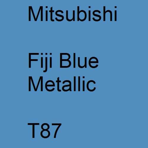 Mitsubishi, Fiji Blue Metallic, T87.